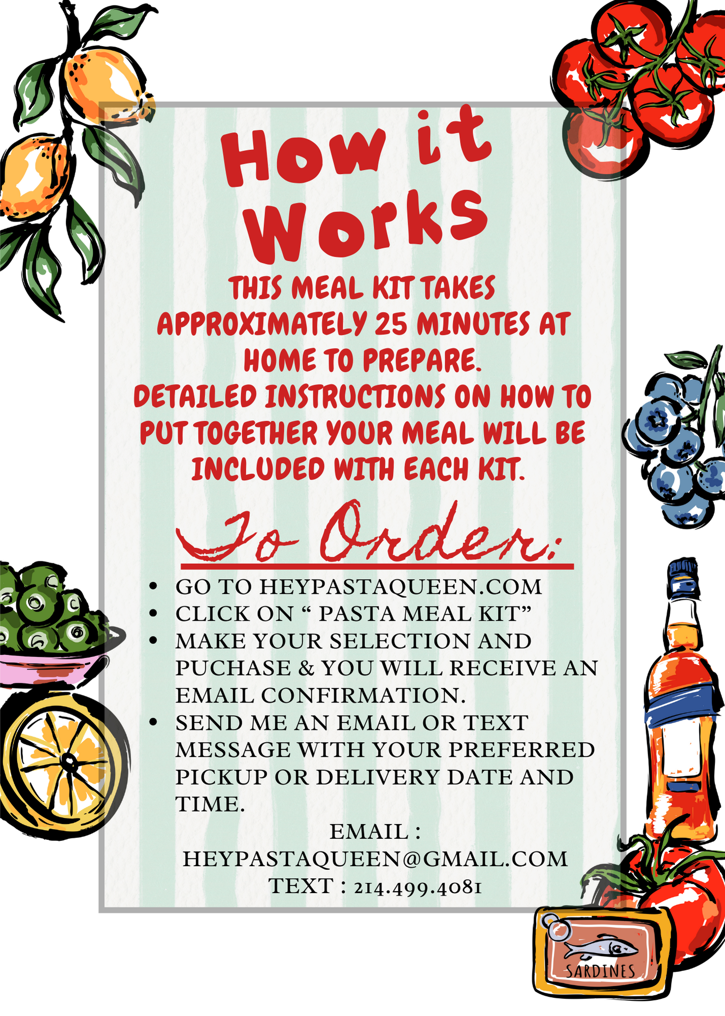 Pasta Meal Kit (January 21st & January 22nd)